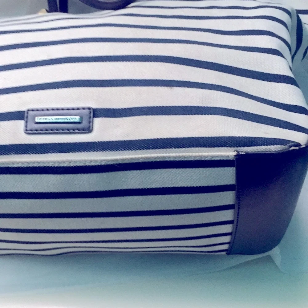 Rebecca Minkoff  Summer Canvas Navy Blue Bag